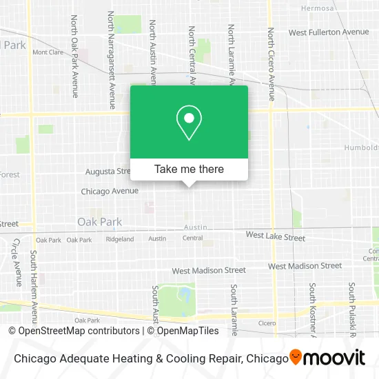 Chicago Adequate Heating & Cooling Repair map