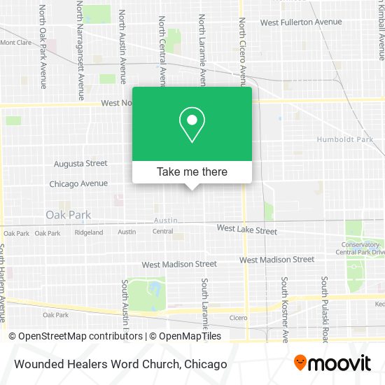 Mapa de Wounded Healers Word Church