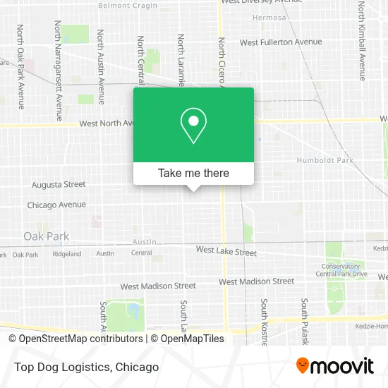 Top Dog Logistics map