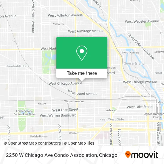 Mapa de 2250 W Chicago Ave Condo Association