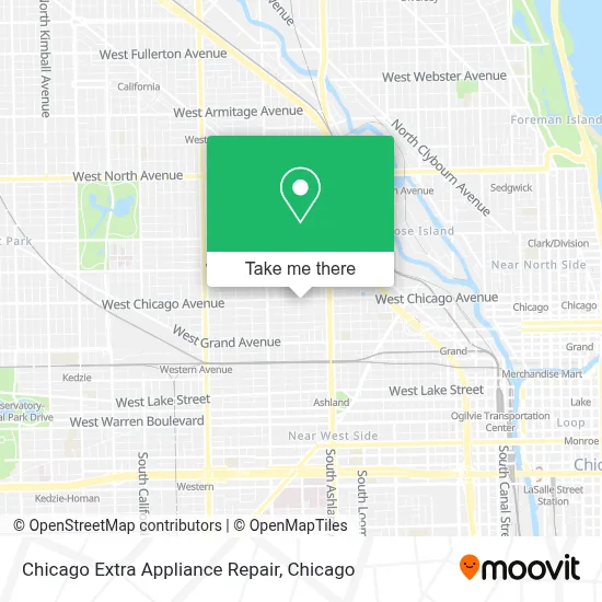 Chicago Extra Appliance Repair map