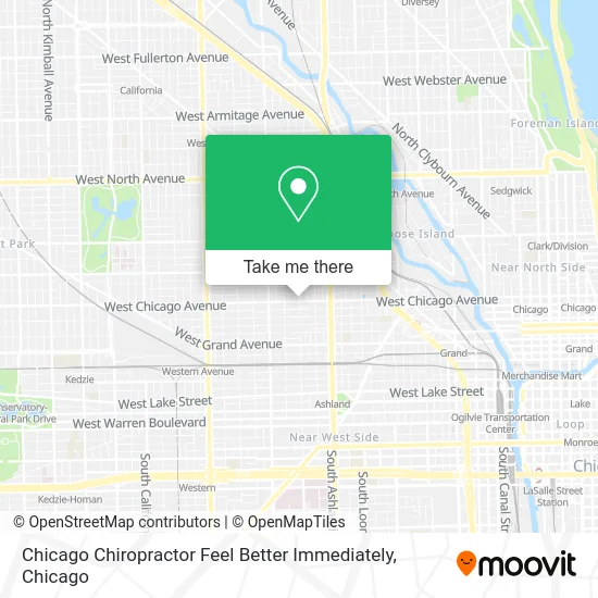 Chicago Chiropractor Feel Better Immediately map