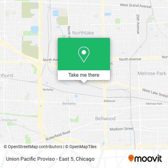Union Pacific Proviso - East 5 map