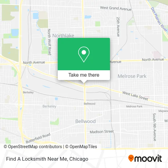 Find A Locksmith Near Me map