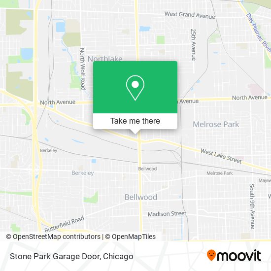 Mapa de Stone Park Garage Door