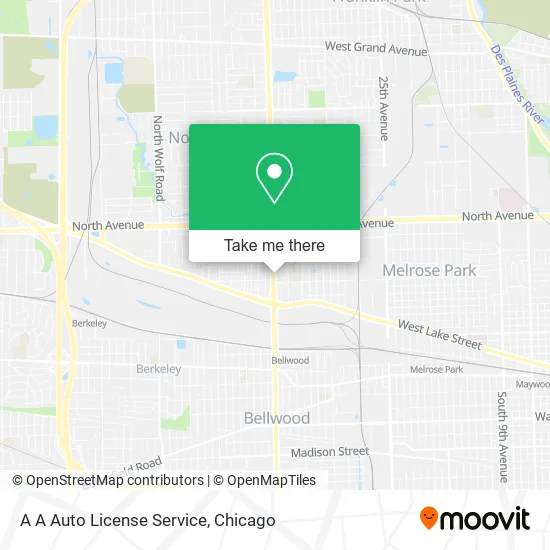 A A Auto License Service map