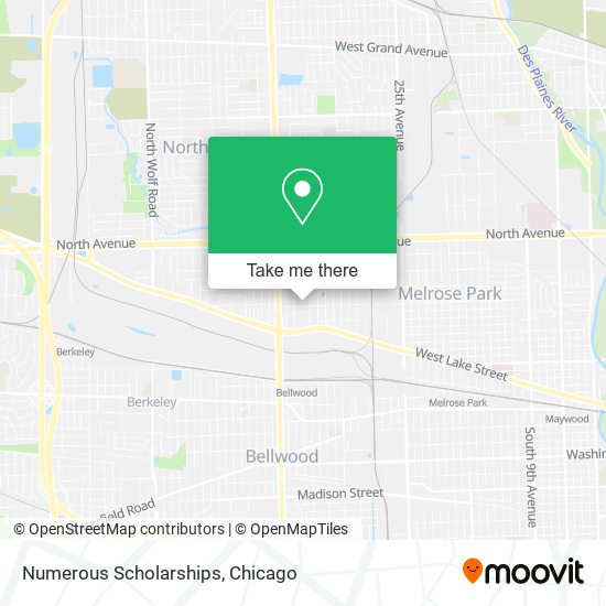 Numerous Scholarships map