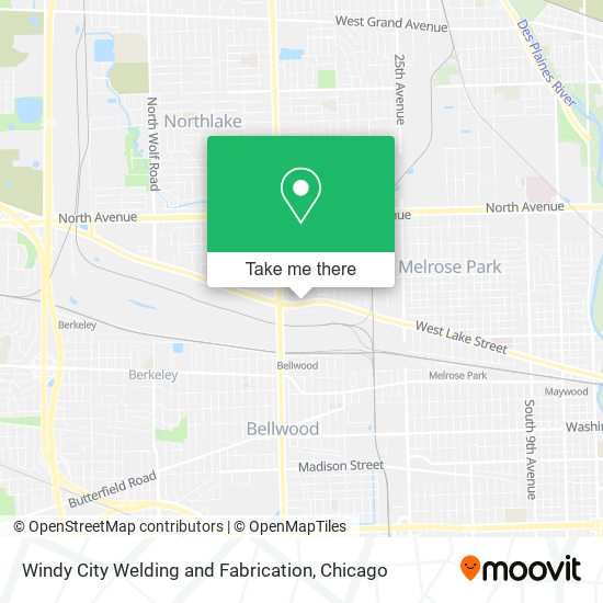 Mapa de Windy City Welding and Fabrication