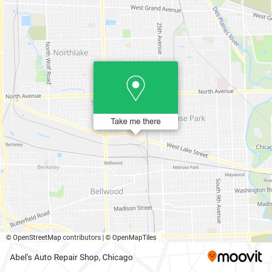 Abel's Auto Repair Shop map