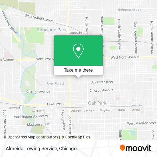 Almeida Towing Service map