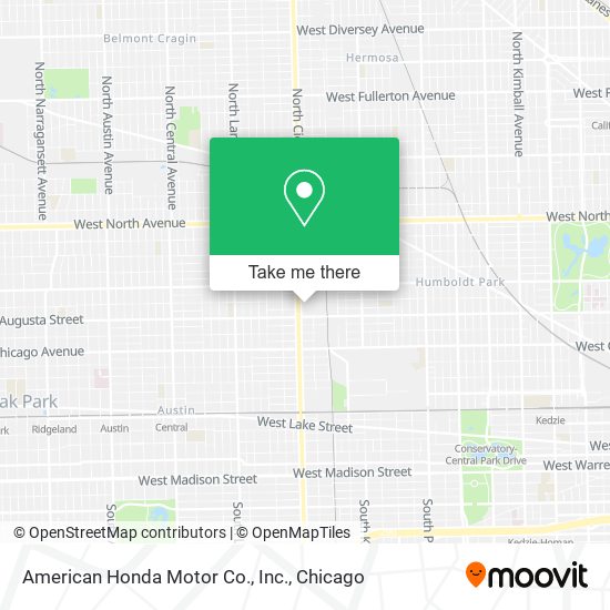 American Honda Motor Co., Inc. map