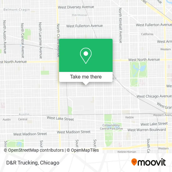 D&R Trucking map