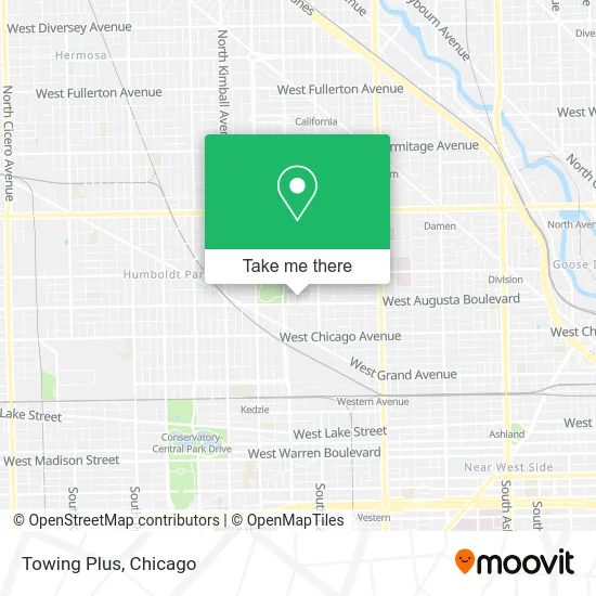 Towing Plus map