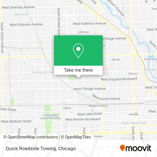 Quick Roadside Towing map