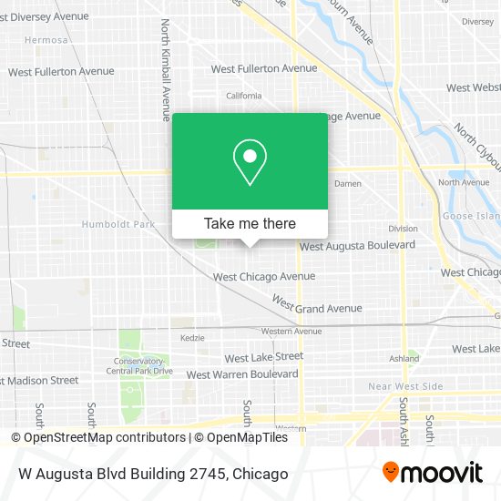 Mapa de W Augusta Blvd Building 2745