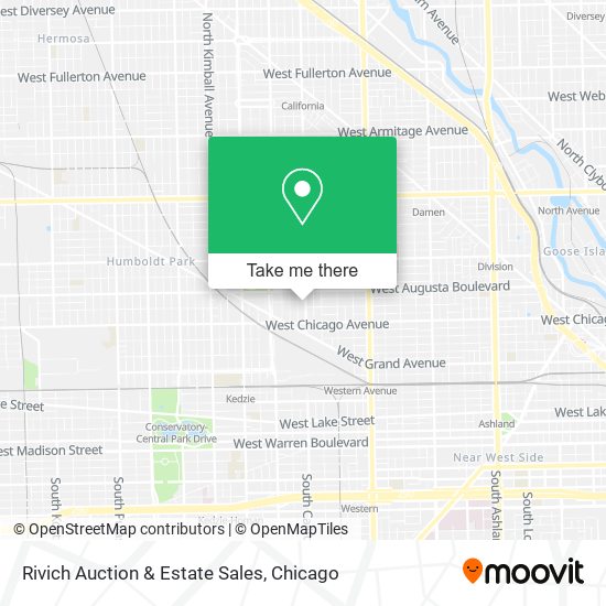 Rivich Auction & Estate Sales map