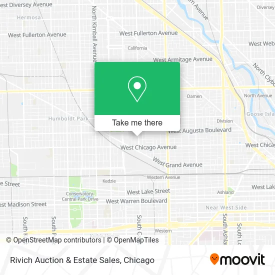 Rivich Auction & Estate Sales map