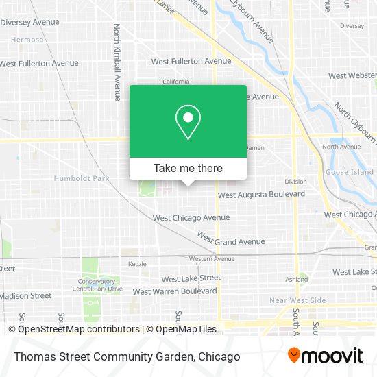 Thomas Street Community Garden map