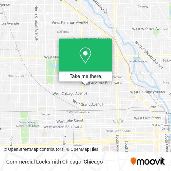 Commercial Locksmith Chicago map
