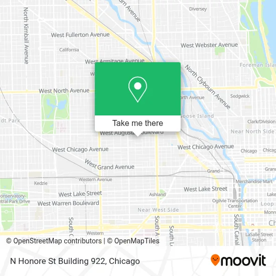 N Honore St Building 922 map