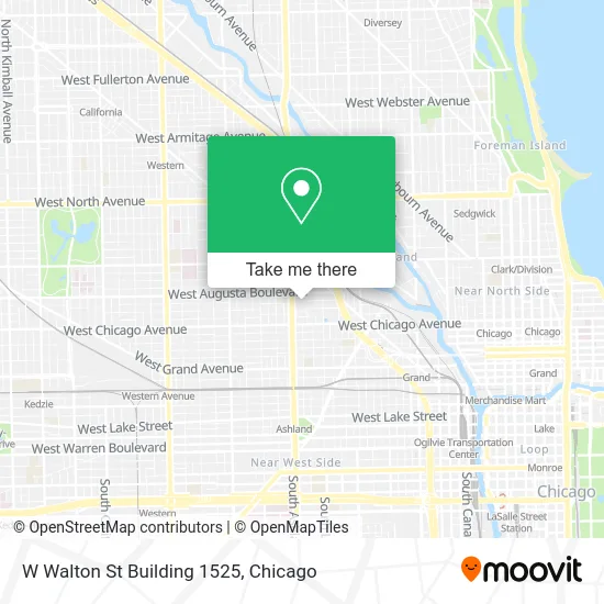 W Walton St Building 1525 map