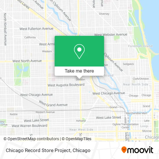 Chicago Record Store Project map