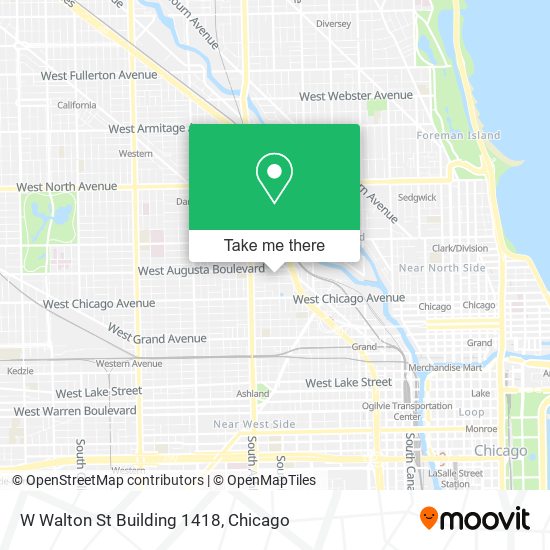 Mapa de W Walton St Building 1418