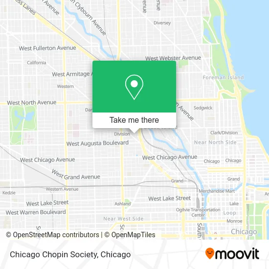 Chicago Chopin Society map