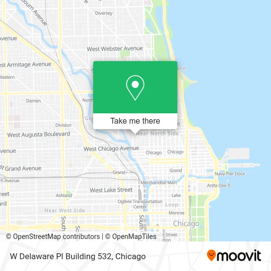 W Delaware Pl Building 532 map