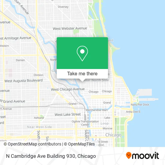 N Cambridge Ave Building 930 map