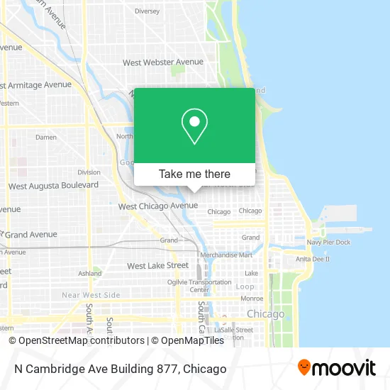 N Cambridge Ave Building 877 map