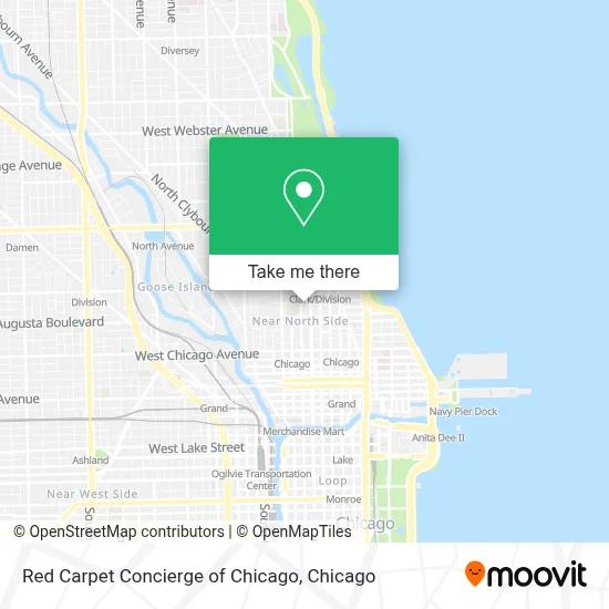 Red Carpet Concierge of Chicago map