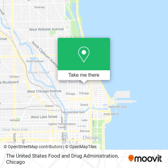 Mapa de The United States Food and Drug Administration