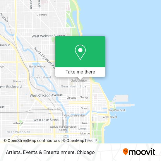 Artists, Events & Entertainment map