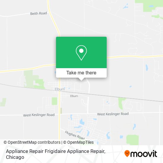 Appliance Repair Frigidaire Appliance Repair map
