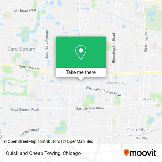 Quick and Cheap Towing map