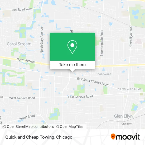Mapa de Quick and Cheap Towing