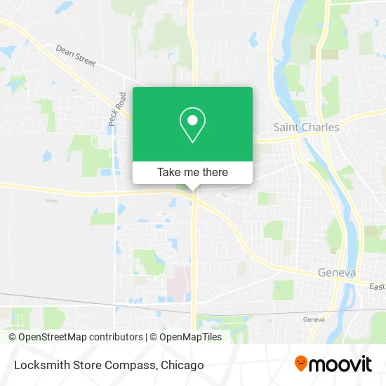 Mapa de Locksmith Store Compass