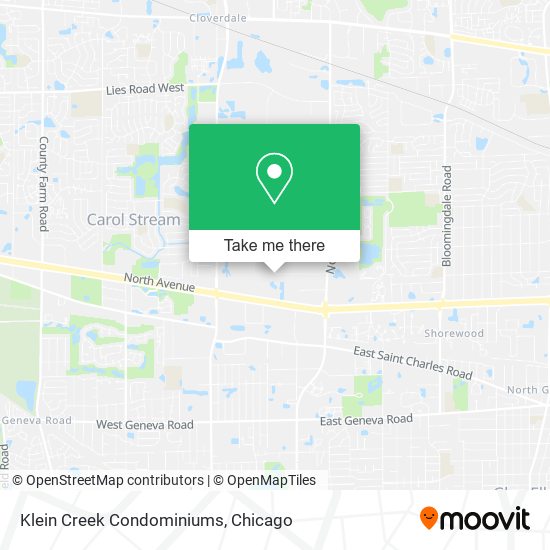 Mapa de Klein Creek Condominiums