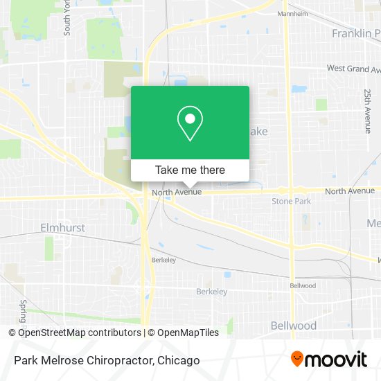 Park Melrose Chiropractor map