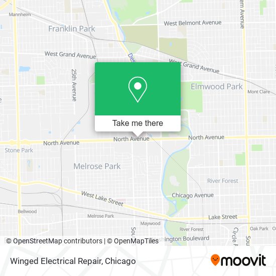 Mapa de Winged Electrical Repair