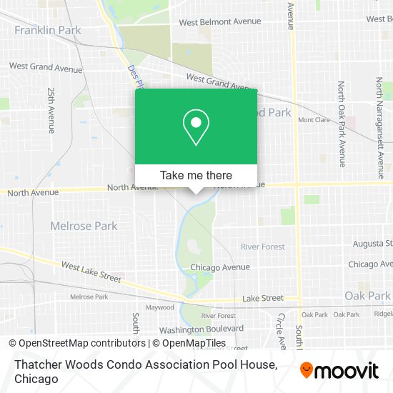 Mapa de Thatcher Woods Condo Association Pool House