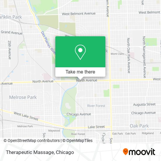 Therapeutic Massage map