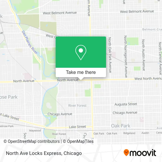 North Ave Locks Express map