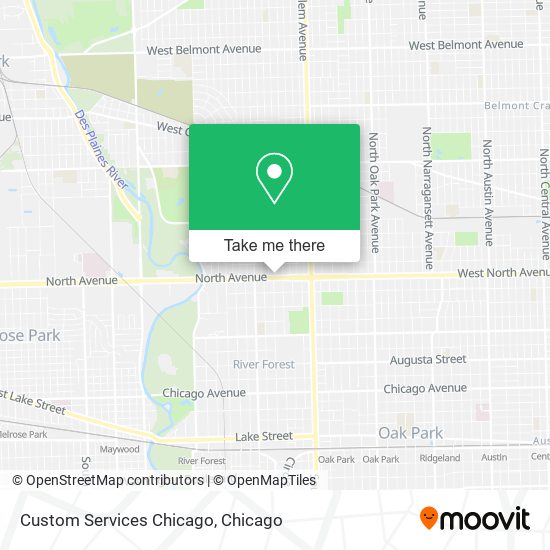 Custom Services Chicago map