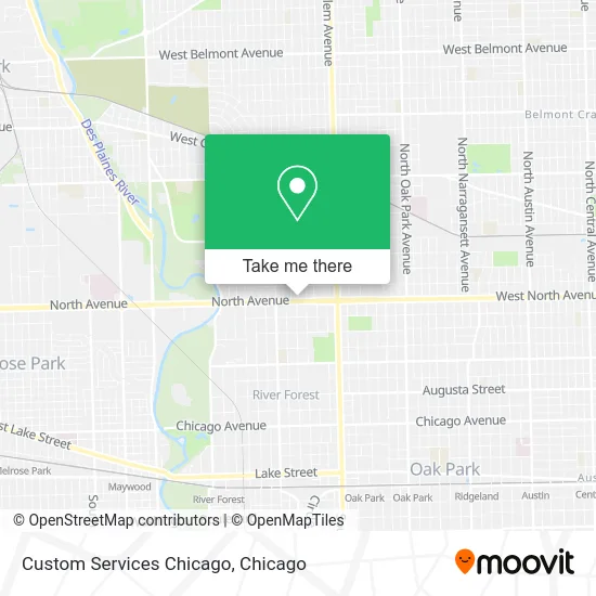 Custom Services Chicago map
