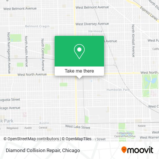 Mapa de Diamond Collision Repair