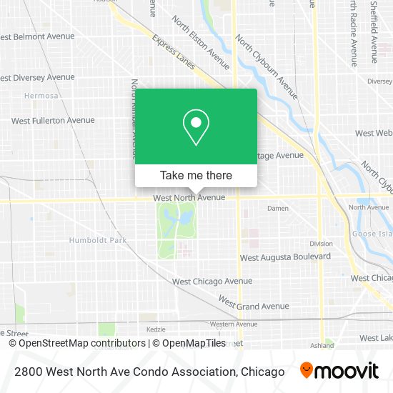 2800 West North Ave Condo Association map