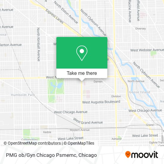 PMG ob/Gyn Chicago Psmemc map