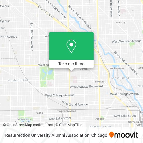 Mapa de Resurrection University Alumni Association